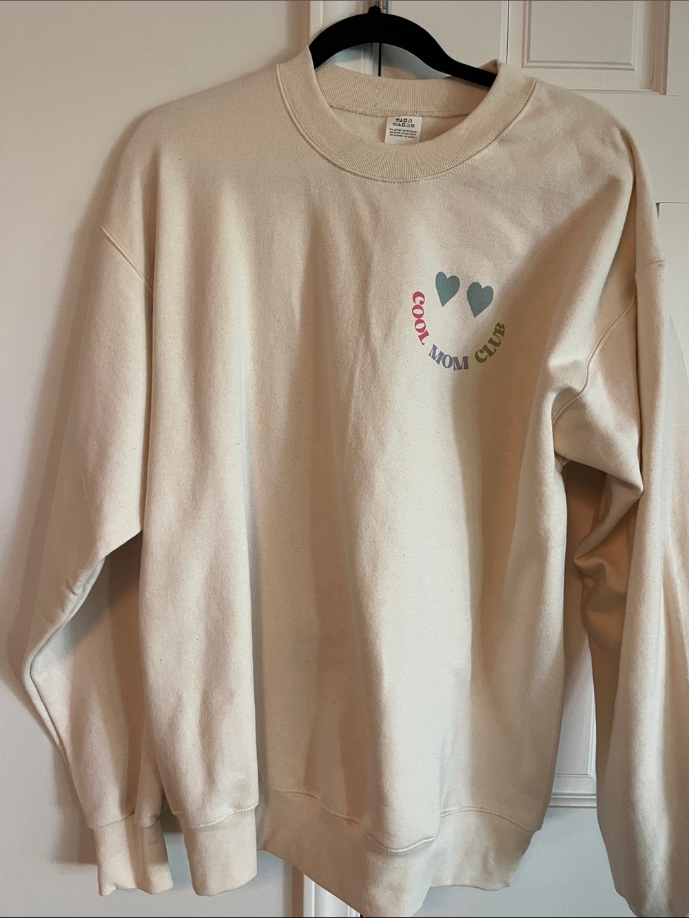 Cool Mom Club Cream Graphic Sweatshirt